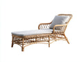 Tumbonas de ratán sintético 200 x 75 x 85 cm - Beige y gris claro - Diseño ergonómico para jardín y exterior