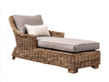 Tumbonas de ratán sintético 200 x 75 x 85 cm - Marrón natural y gris - Diseño cómodo para jardín y exterior